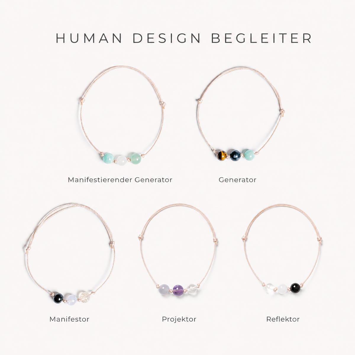 Human Design - MANIFESTOR - Armband - mini - ZART