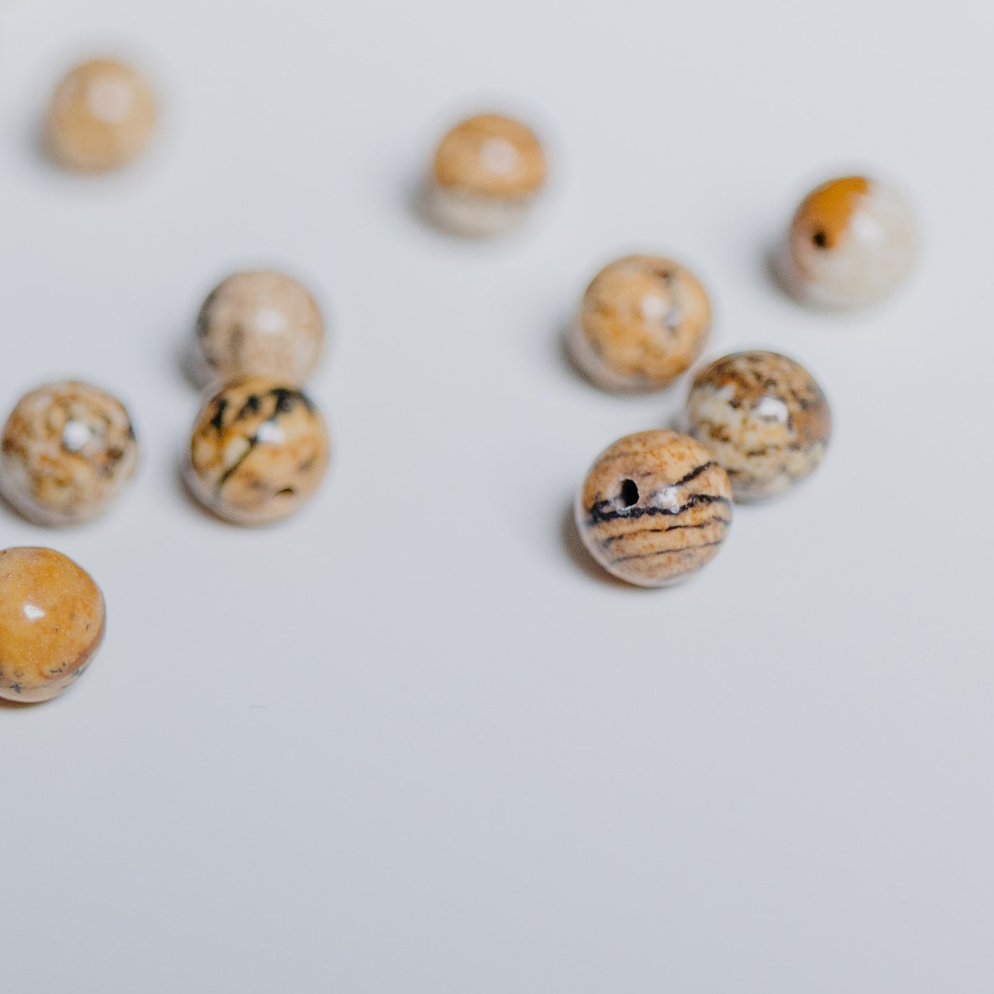 Landschaftsjaspis - Perle - 6mm - rund