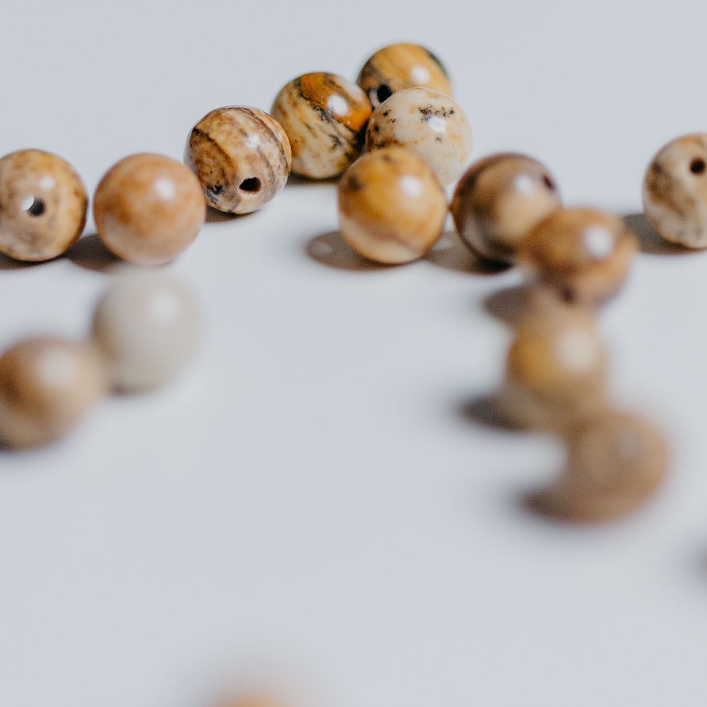 Landschaftsjaspis - Perle - 4mm - rund