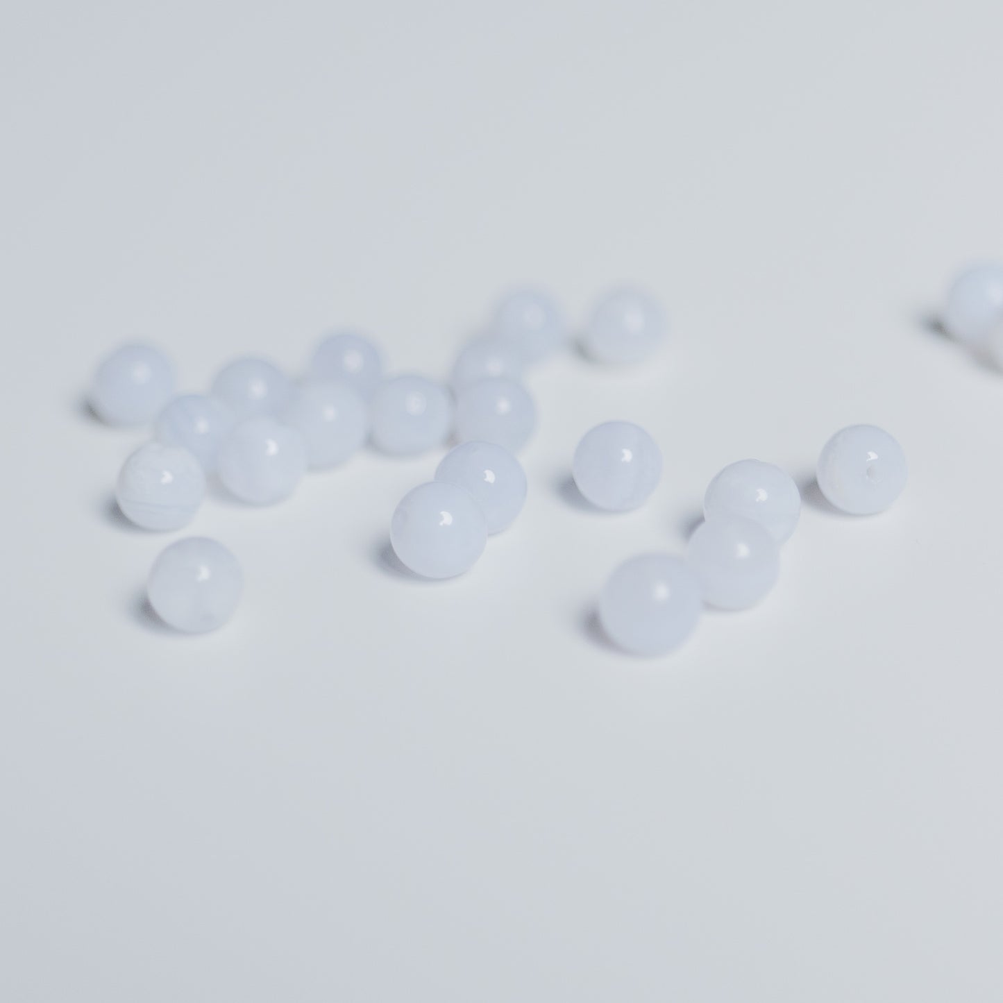 Chalcedon - Perle - 6mm - rund