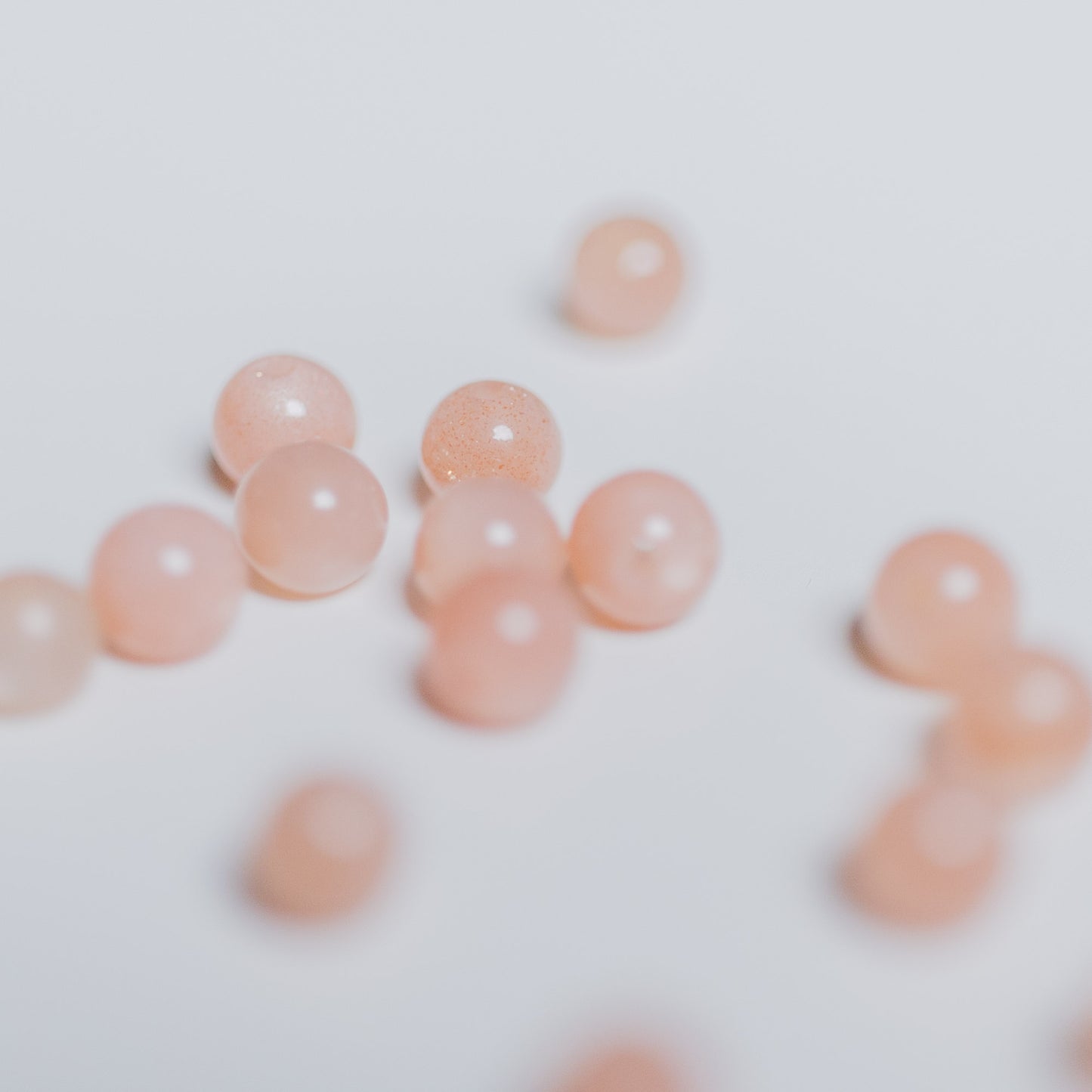 Mondstein rosé - Perle - 4mm - rund