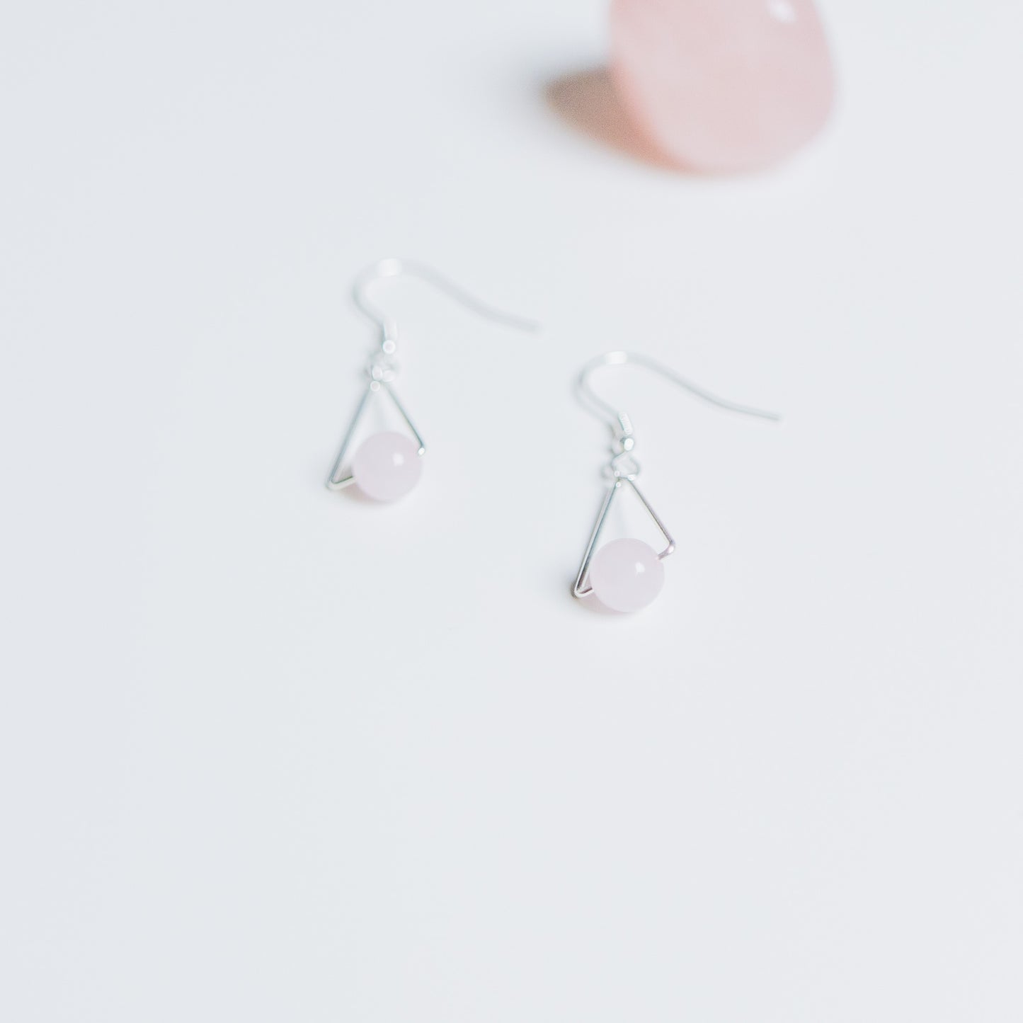 Ohrring - MONTARA - Rosenquarz