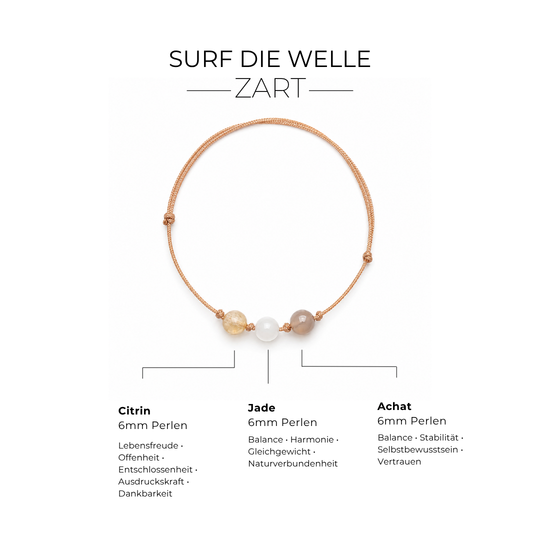 SURF DIE WELLE - Armband - ZART - mini
