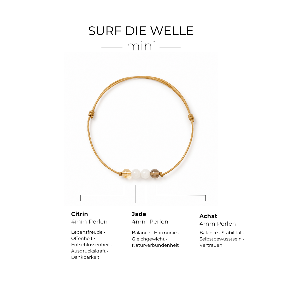 SURF DIE WELLE - Armband - ZART - mini