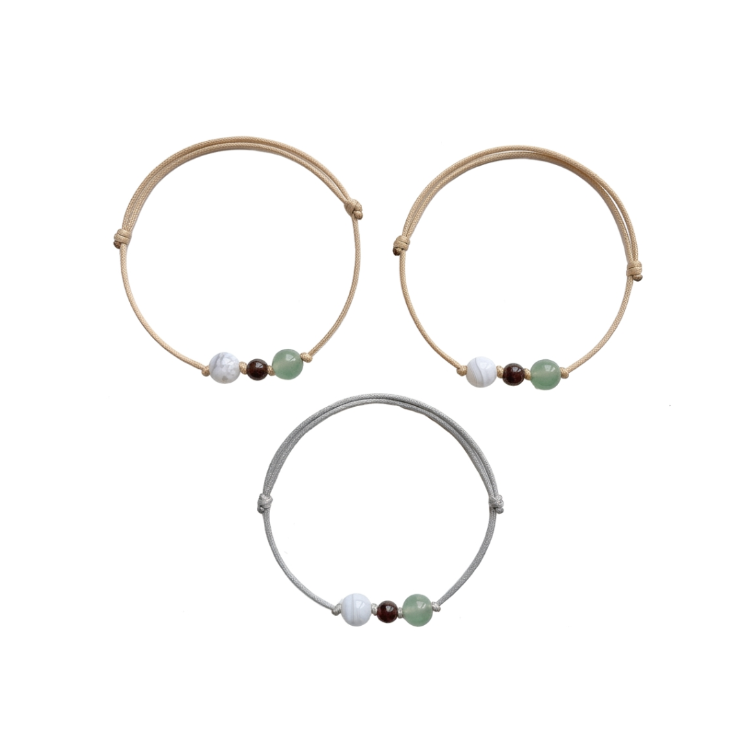 Familienband -  1 KIND - ZART - SET (3 Armbänder)