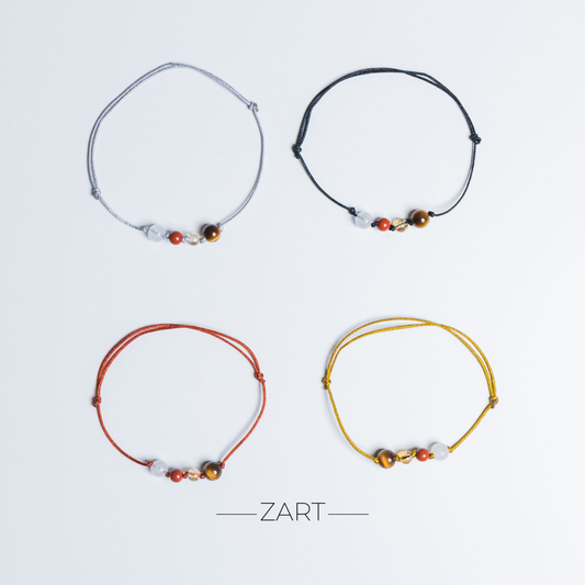 Familienband - 2 KINDER - ZART - SET (4 Armbänder)