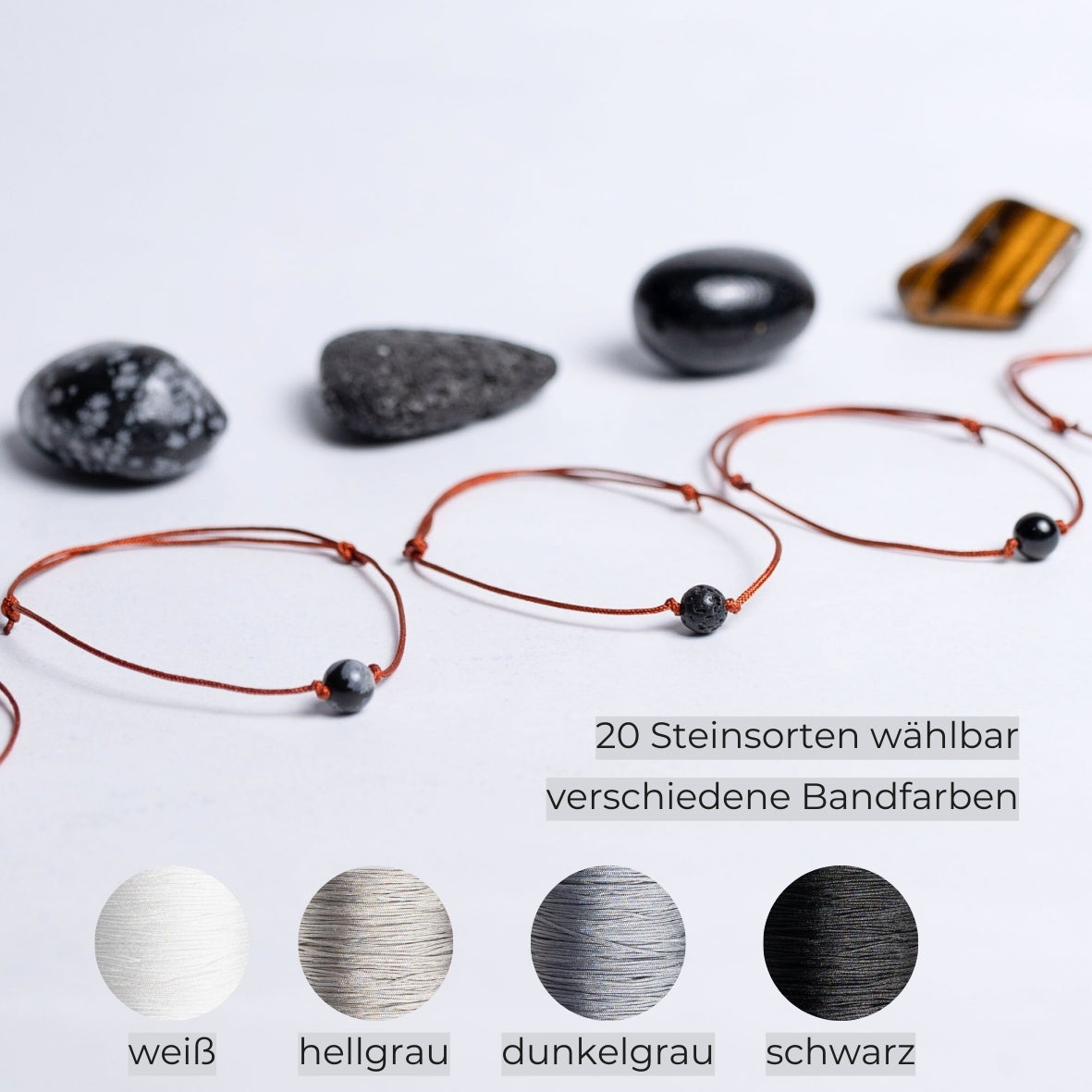 DEIN KRISTALL - ZART - Armband - Mann s/w