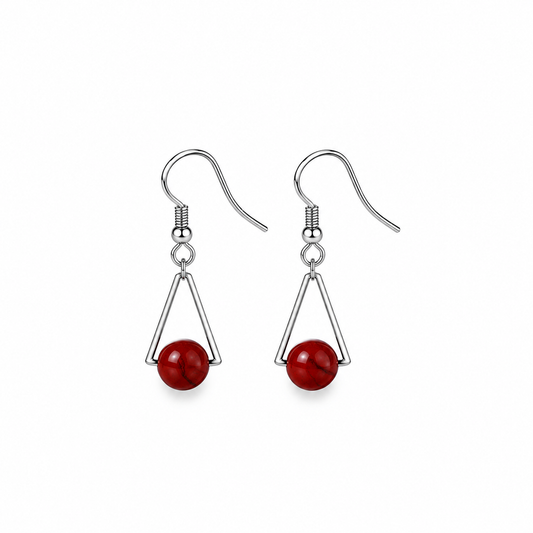 Ohrring - MONTARA - Roter Jaspis