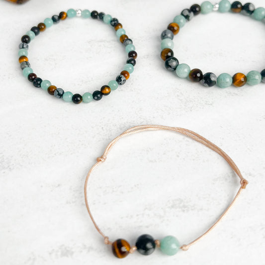 Human Design Armband für Generatoren – handgefertigt mit Edelsteinperlen, energetischer Schmuck für Fokus, Erdung & Lebensenergie