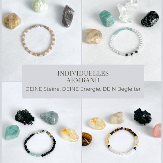 Individuelles Armband mit kinesiologisch ausgewählten Edelsteinen – handgefertigt in München | MOONLIGHT Edelsteine