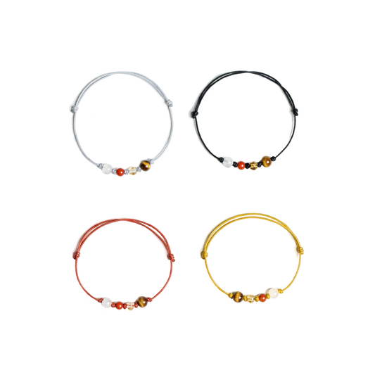Familienband - 2 KINDER - ZART - SET (4 Armbänder)