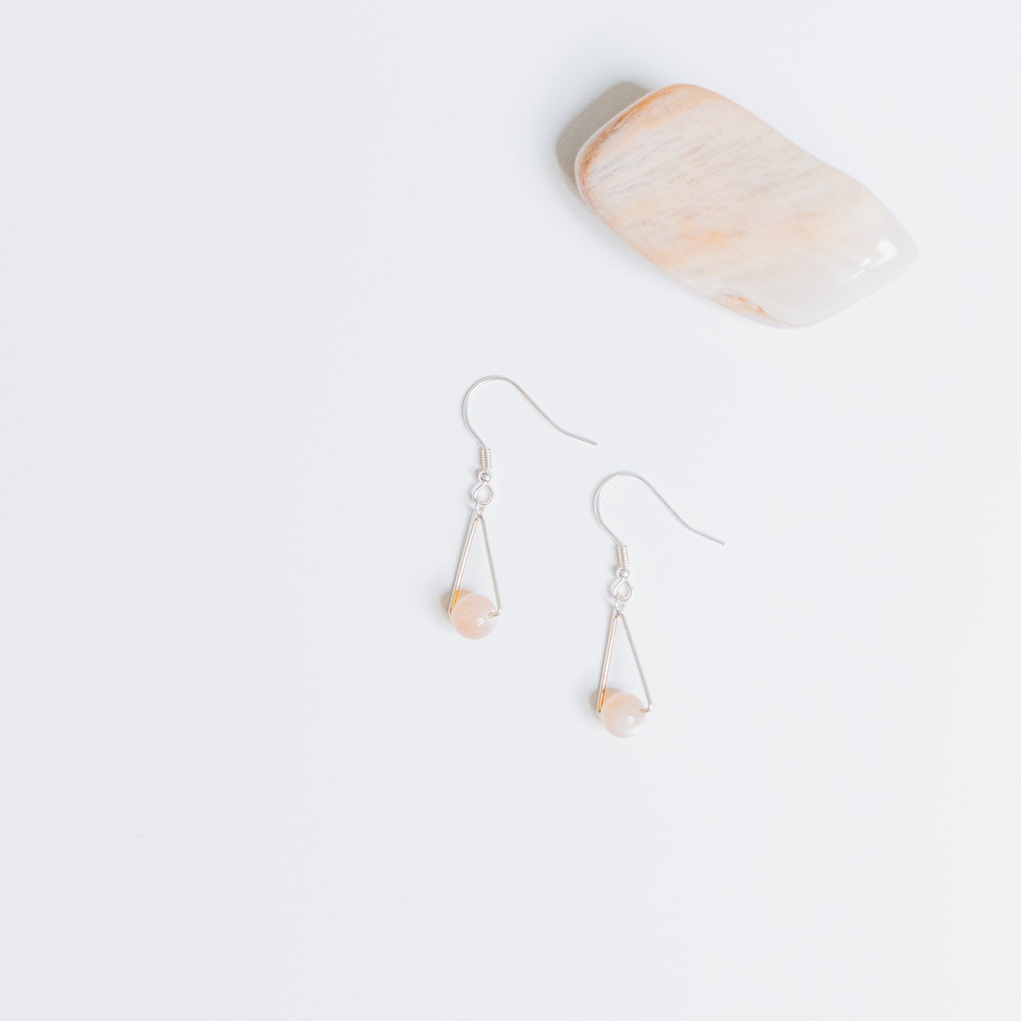 Ohrring - MONTARA - Mondstein rosé