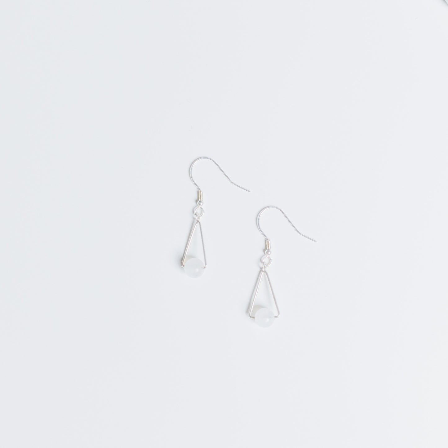 Ohrring - MONTARA - Mondstein weiß