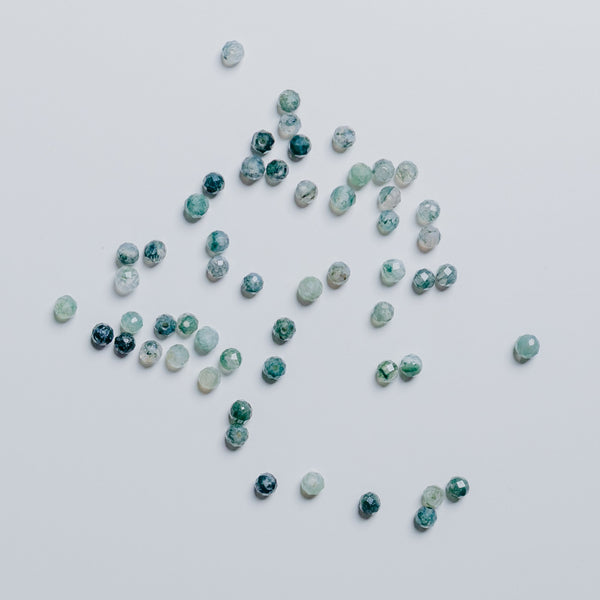 Moosachat - 4mm - facettet