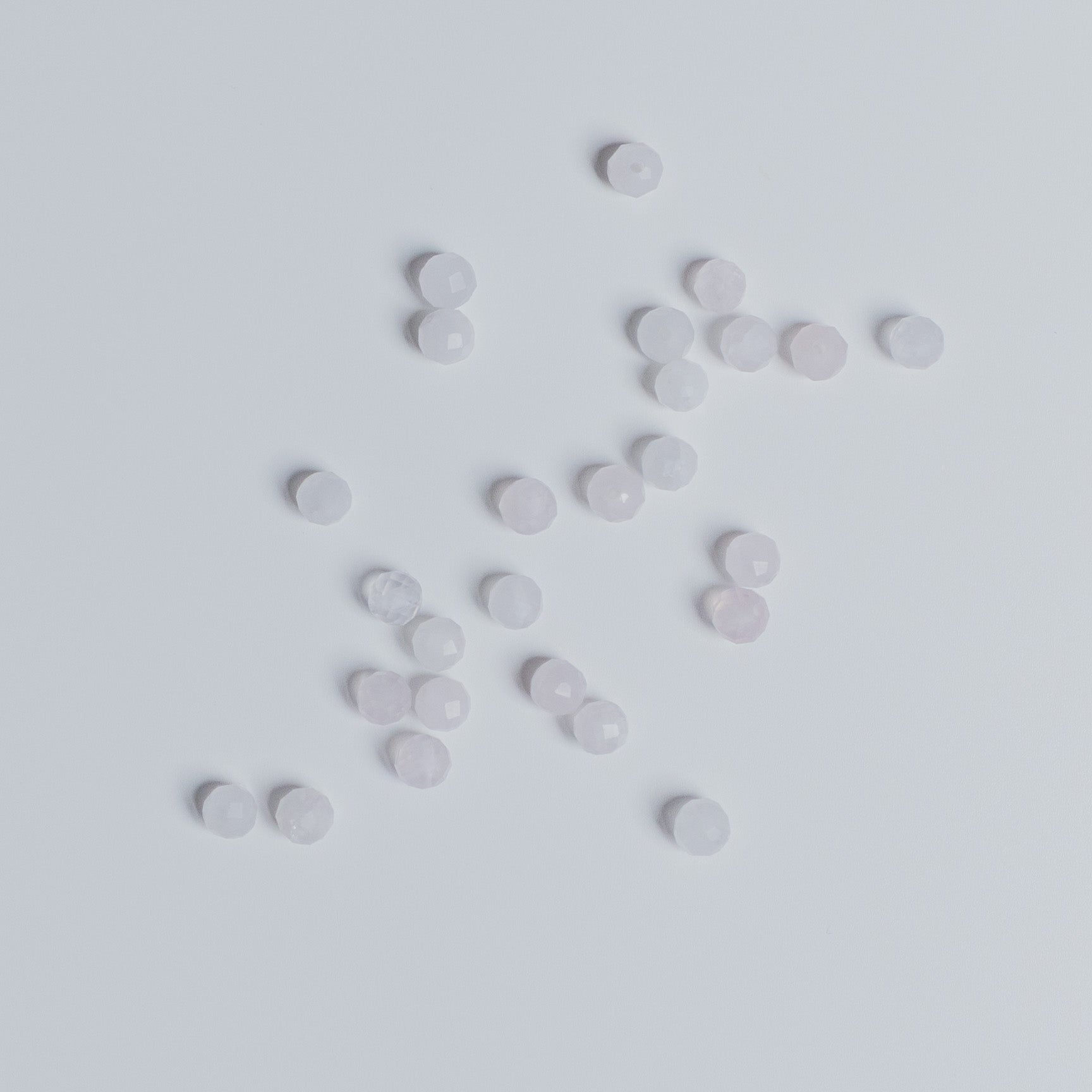 Rosenquarz - Perle - 4mm - facettet