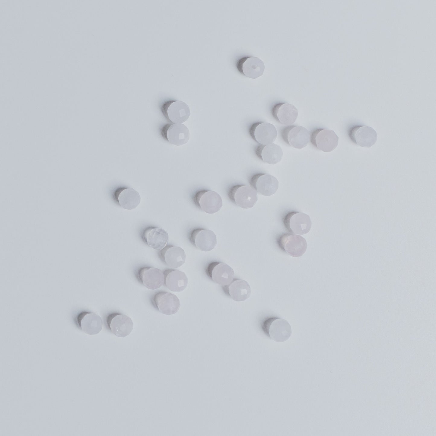 Rosenquarz - Perle - 4mm - facettet