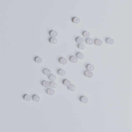 Rosenquarz - Perle - 4mm - facettet