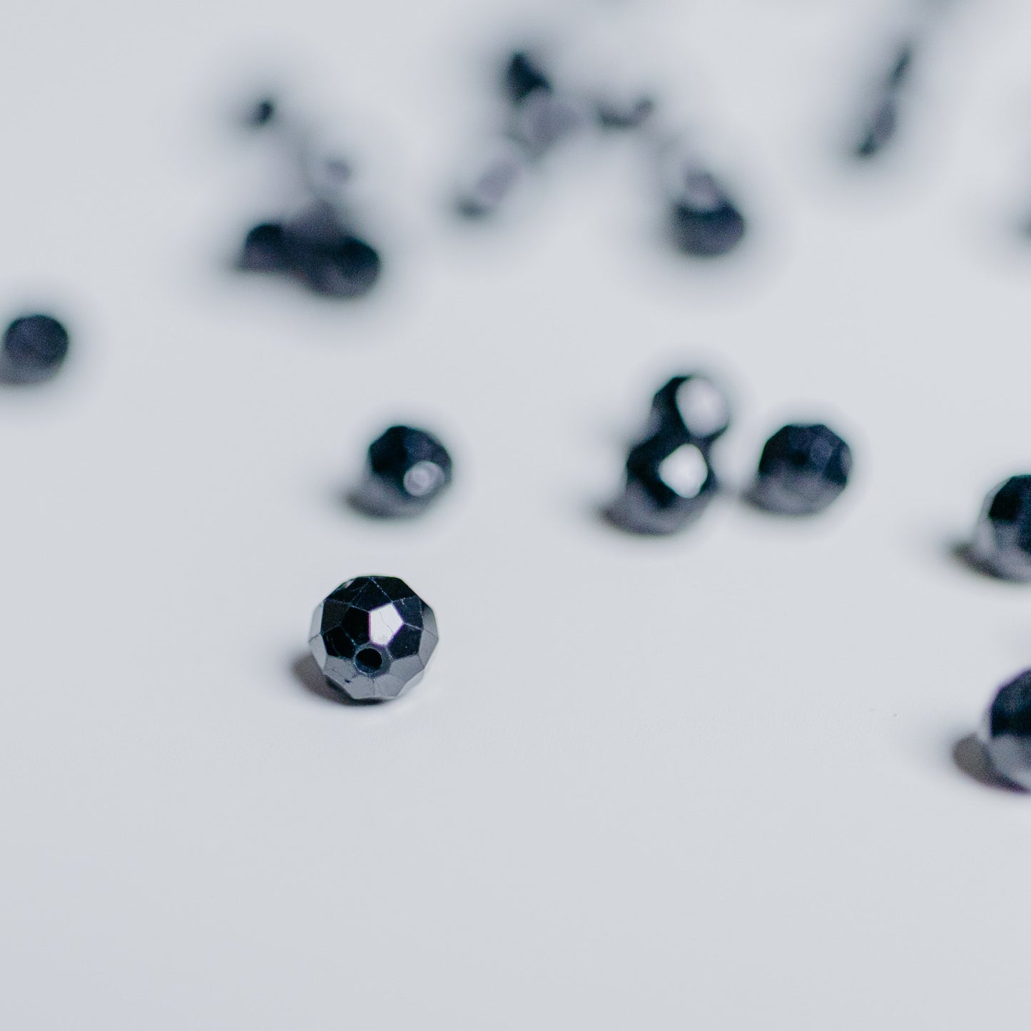 Turmalin schwarz - Perle - 4mm - facettet