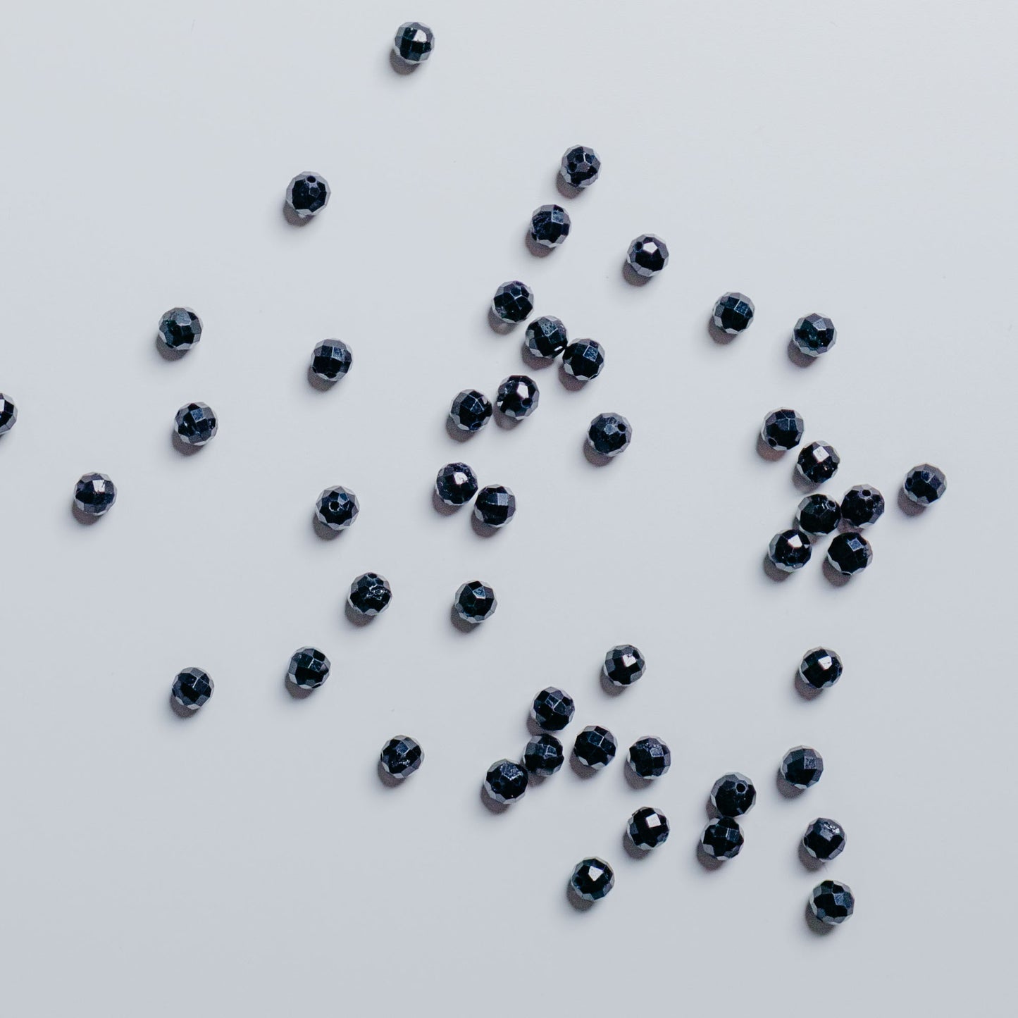 Turmalin schwarz - Perle - 4mm - facettet