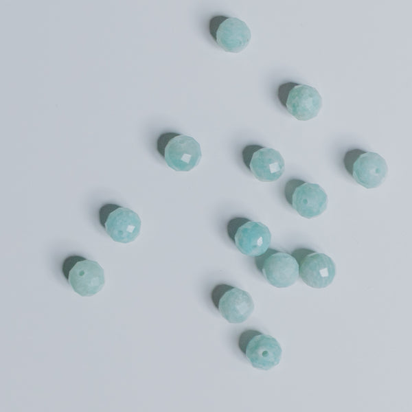 Amazonit - 6mm - facettet