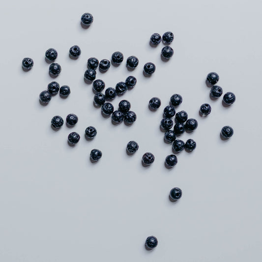 Lava schwarz - Perle - 4mm - rund