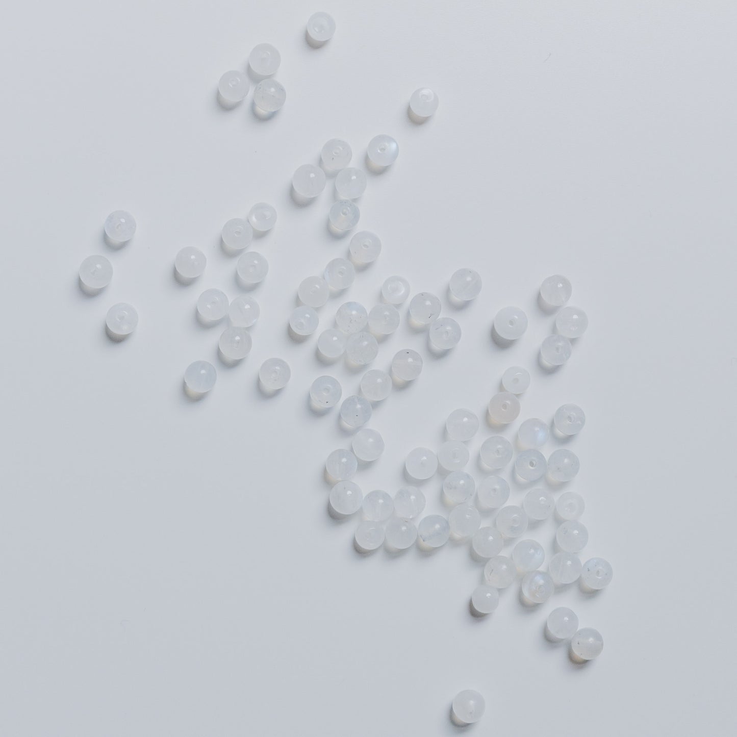 Mondstein weiß - Perle - 4mm - rund