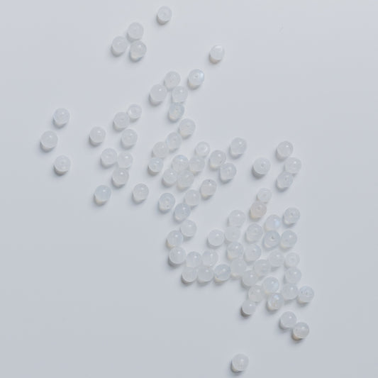Mondstein weiß - Perle - 4mm - rund