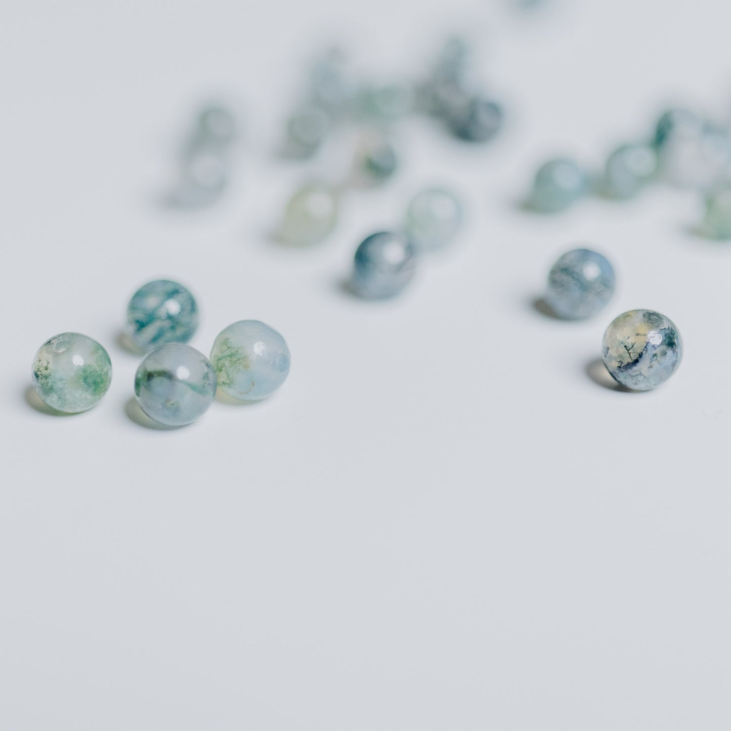 Moosachat - Perle - 4mm - rund