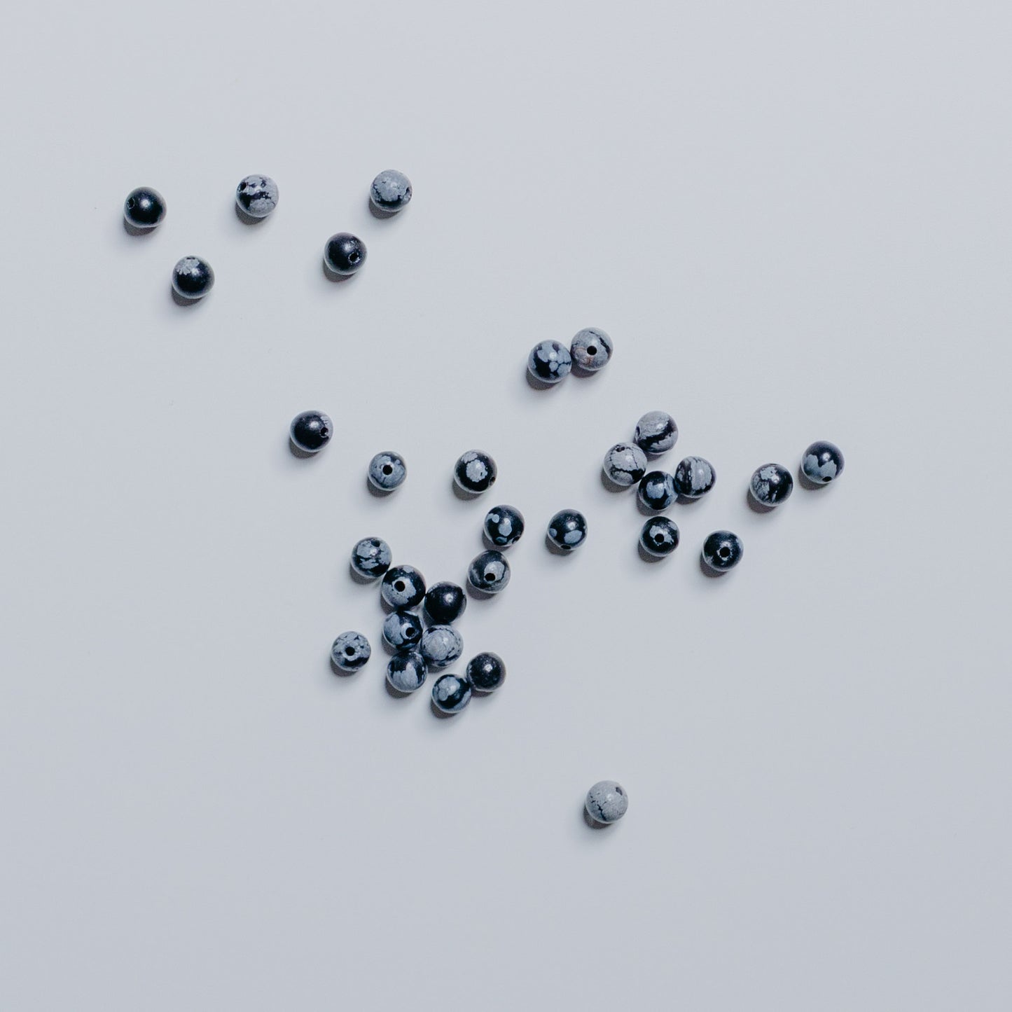 Schneeflockenobsidian - Perle - 4mm - rund