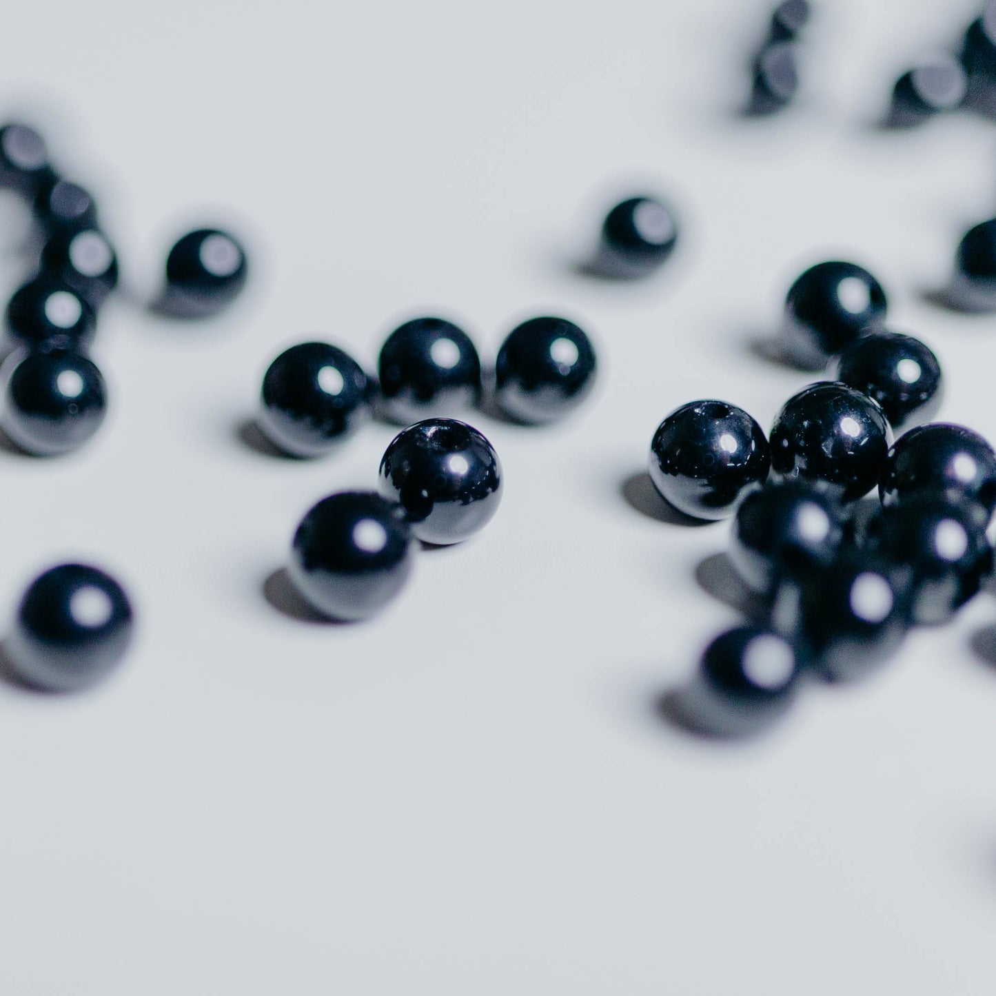 Turmalin schwarz - Perle - 4mm - rund