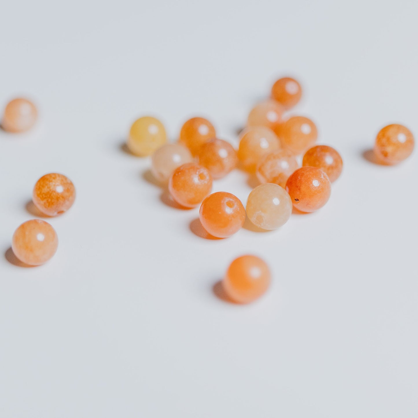 Aventurin orange - Perle - 6mm - rund