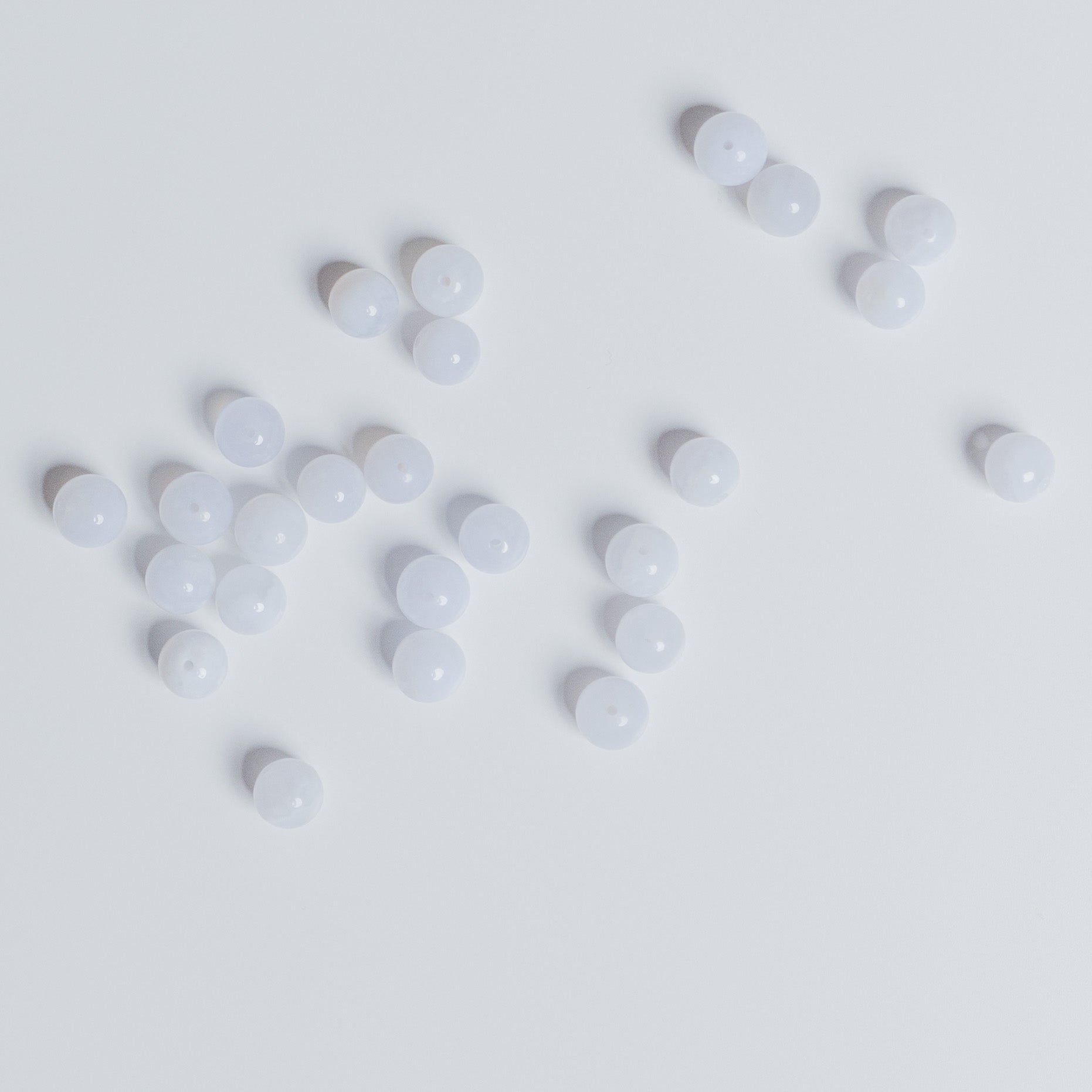 Chalcedon - Perle - 6mm - rund