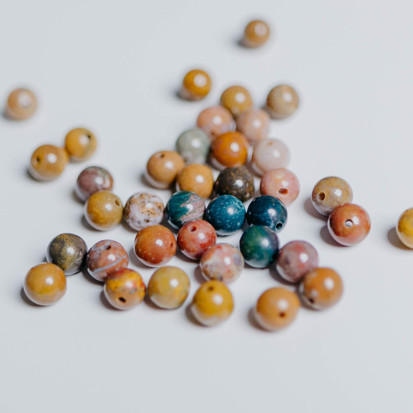 Ocean Jaspis - Perle - 6mm - rund