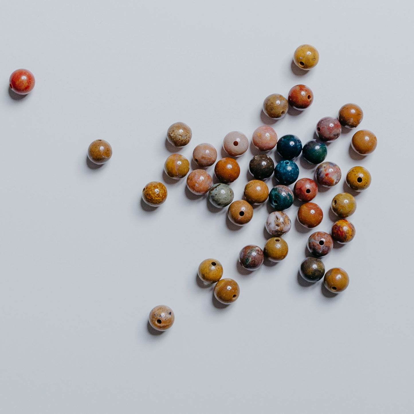 Ocean Jaspis - Perle - 6mm - rund