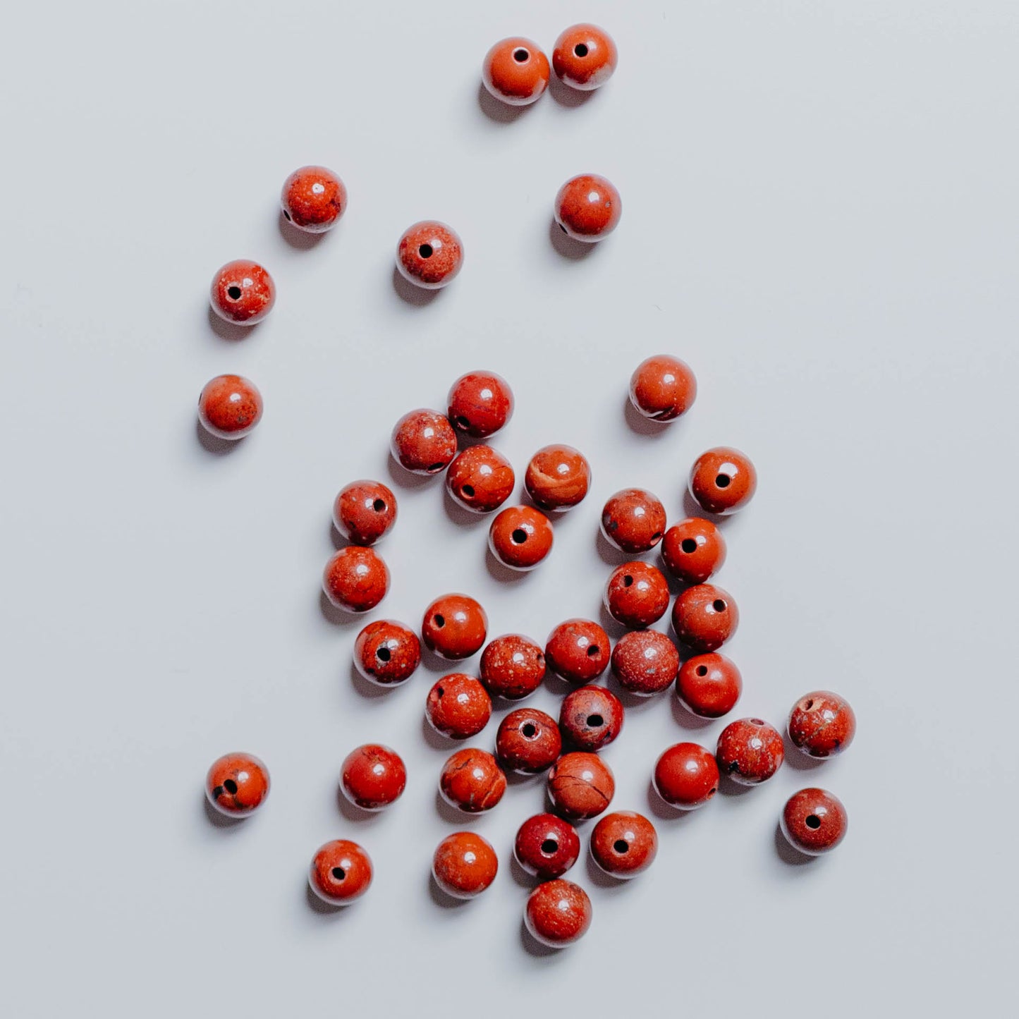 Roter Jaspis - Perle - 6mm - rund