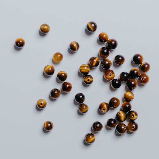 Tigerauge - Perle - 6mm - rund