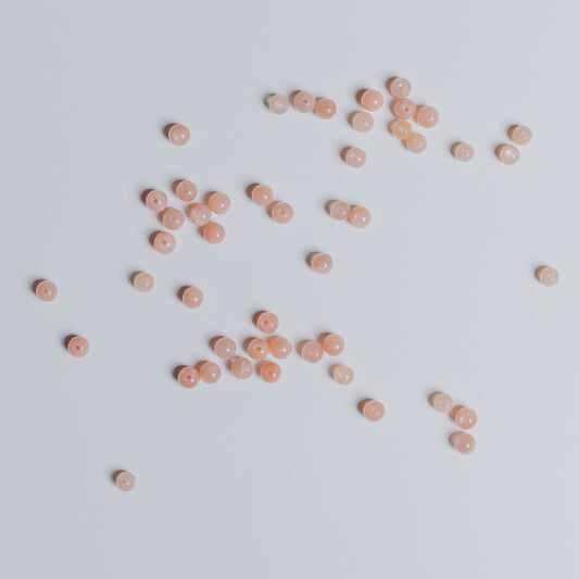 Mondstein rosé - Perle - 4mm - rund