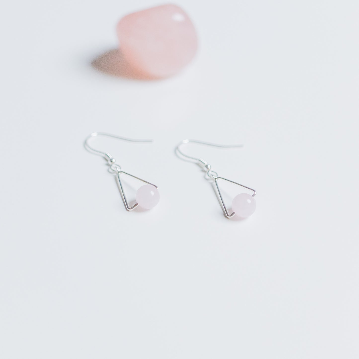 Ohrring - MONTARA - Rosenquarz